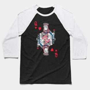 Queen Of Hearts Baseball T-Shirt